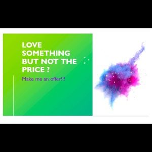 Love something but not the price make me an offer :) !